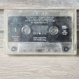 🔥 Reba McEntire Its Your Call Country Music Cassette Tape